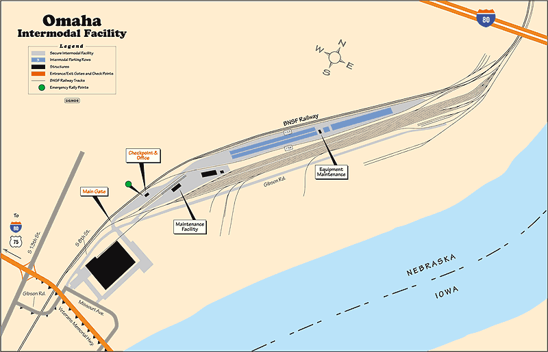 Omaha Intermodal Map