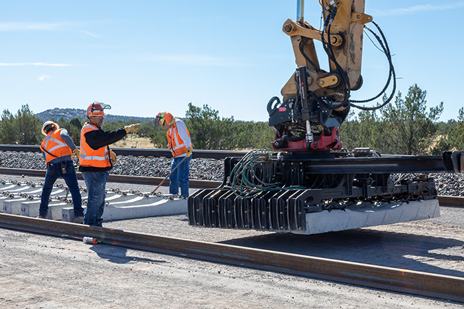 New track construction at BNSF New track construction at BNSF