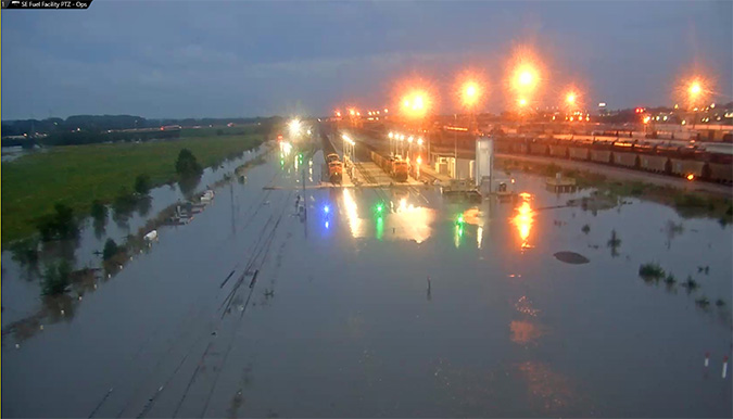 Lincoln rail yard flooded in September Lincoln rail yard flooded in September